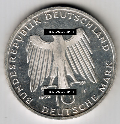 Münzen Deutsche Mark Silbermünze 1993 (1) Sammlung