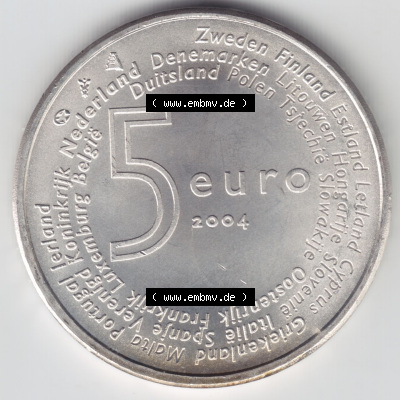 Münzen Niederlande Silbermünze 2004 (2) Sammlung