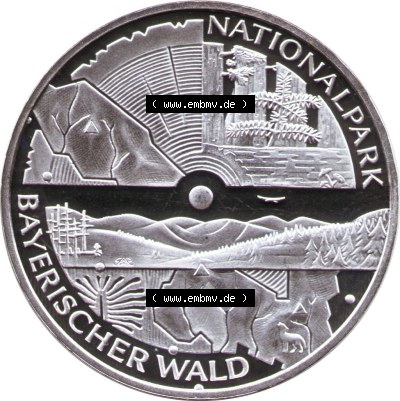 Münzen Euromünzen 2005, Deutschland 10 Euro Sondermünze 2005, 10 Euro Bayerischer Wald (1) Sammlung
