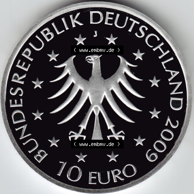 Münzen Euromünzen 2009, Deutschland 10 Euro Sondermünze 2009 (Stück 6), Marion Dönhoff (1) Sammlung