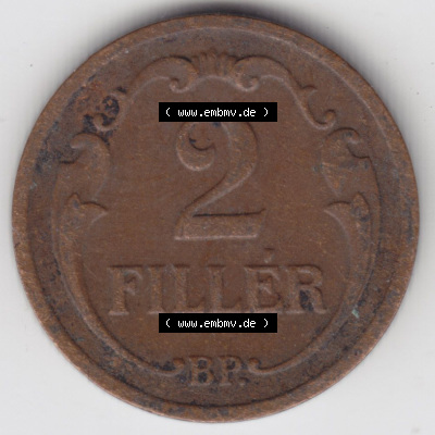 Münzen Ungarn / Magyarország Eurovorläufer, Umlaufmünze vor Euroeinführung 1926-1940, 2 Filler 1937 (2) Sammlung