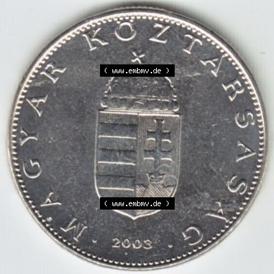 Münzen Ungarn / Magyarország Eurovorläufer, Umlaufmünze vor Euroeinführung 1992-2011, 10 Forint 2003 (1) Sammlung