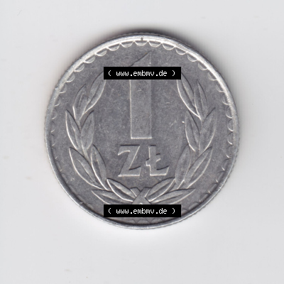 Münzen Polen / Polska Eurovorläufer, Umlaufmünze vor Euroeinführung 1986-1988, 1 Zloty 1987 (2) Sammlung