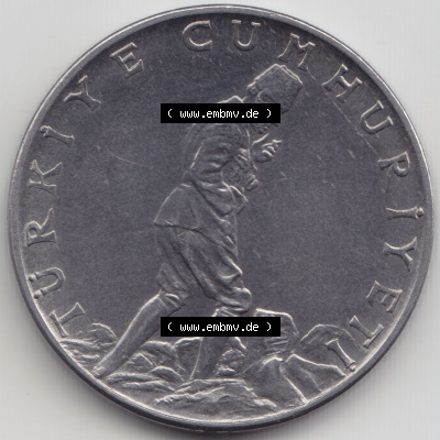 Münzen Türkei / Türkiye Eurovorläufer, Umlaufmünze vor Euroeinführung 1960-1968, 2.50 Lira (2) Sammlung