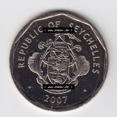 Münzen aus Afrika Seychellen / Seychelles Umlaufmünze 1982-2010, 5 Rupien, Rupees 2007 (1) Sammlung