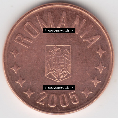 Münzen Rumänien / România Eurovorläufer, Umlaufmünze vor Euroeinführung 2005-2012, 5 Bani 2005 (2) Sammlung