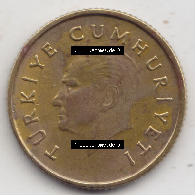Münzen Türkei / Türkiye Eurovorläufer, Umlaufmünze vor Euroeinführung 1998-1994, 50 Lira - Lire (2) Sammlung