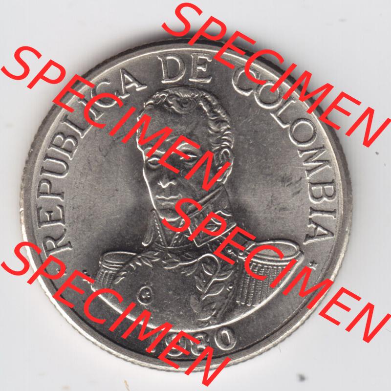 Münzen aus Amerika Kolumbien / Columbia Umlaufmünze 1980, 1 Peso (2) Sammlung