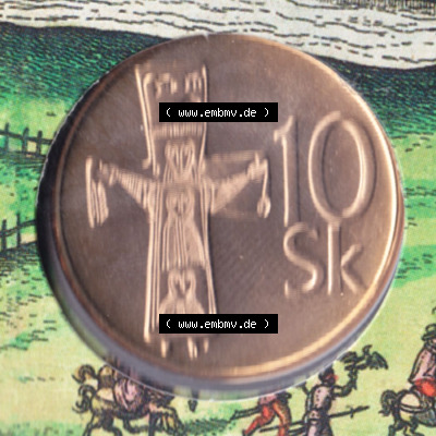 Münzen Slowakei / Slovakia Eurovorläufer, Umlaufmünze vor Euroeinführung 1993-2008, 10 SK, 10 Kronen 2005 (2) Sammlung