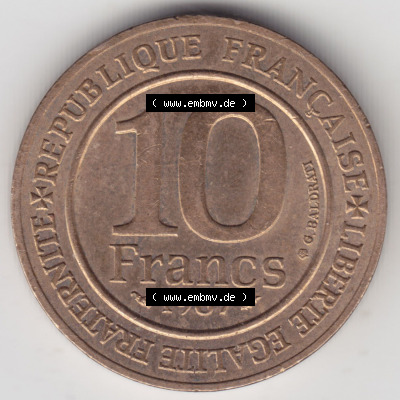 Münzen Frankreich Eurovorläufer, Umlaufmünze vor Euroeinführung 1987-1987, 10 Francs 1000 Jahre König Hugo Capet erster König... Sammlung