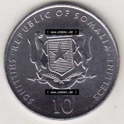 Münzen aus Afrika Somalia, Republik Umlaufmünze 2000-2000, 1 Schilling / Shilling / Scellini Lunar / Chinesische Tierkreiszeichen... Sammlung