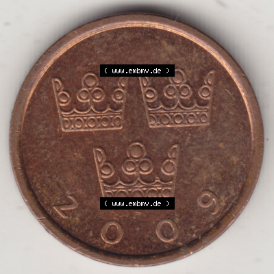Münzen Schweden / Sverige Eurovorläufer, Umlaufmünze vor Euroeinführung 1992-2009, 50 Öre 2009 (1) Sammlung