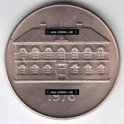 Münzen Island Eurovorläufer, Umlaufmünze vor Euroeinführung 1970-1980, 50 Kronur, Kronen 1976 (1) Sammlung