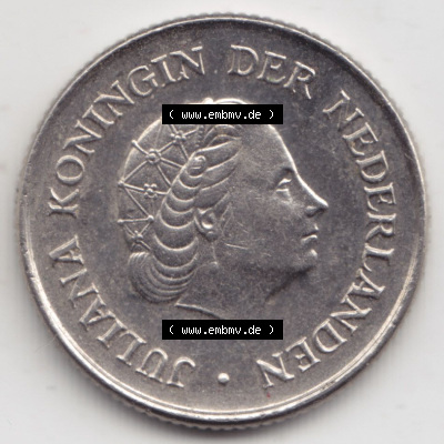 Münzen Niederlande / Netherlands Eurovorläufer, Umlaufmünze vor Euroeinführung 1950-1980, 25 Cent 1972 (2) Sammlung