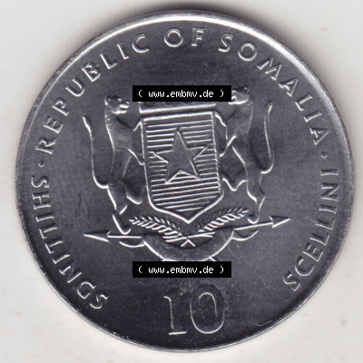 Münzen aus Afrika Somalia, Republik Umlaufmünze 2000-2000, 1 Schilling / Shilling / Scellini Lunar / Chinesische Tierkreiszeichen... Sammlung
