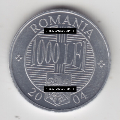 Münzen Rumänien / România Eurovorläufer, Umlaufmünze vor Euroeinführung 2000-2006, 1000 Lei 2004 (1) Sammlung