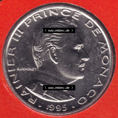Münzen Monaco / Mu̍negu Eurovorläufer, Umlaufmünze vor Euroeinführung 1960-1995, 1 Fr, Franc, Franken Rainier III Prince... Sammlung