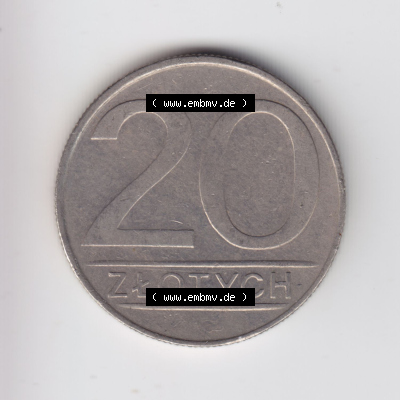 Münzen Polen / Polska Eurovorläufer, Umlaufmünze vor Euroeinführung 1984-1988, 20 Zlotych 1987 (2) Sammlung