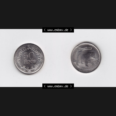 Münzen aus Amerika Kolumbien / Columbia Umlaufmünze 2012, 50 Pesos (3) Sammlung