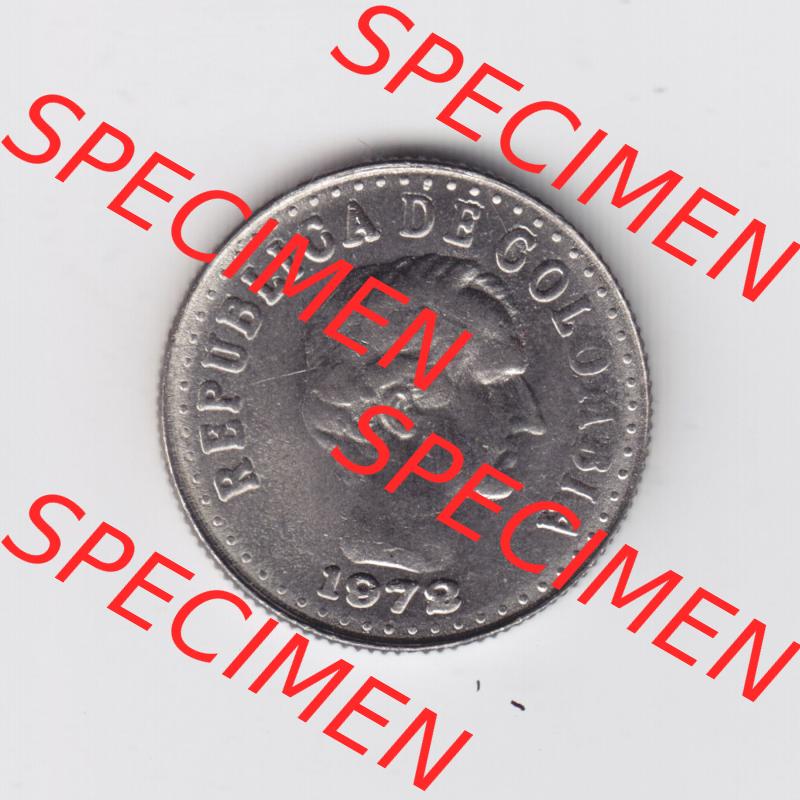Münzen aus Amerika Kolumbien / Columbia Umlaufmünze 1972, 10 Centavos (2) Sammlung