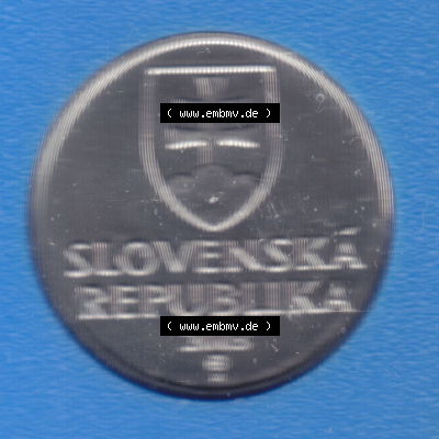 Münzen Slowakei / Slovakia Eurovorläufer, Umlaufmünze vor Euroeinführung 1993-2008, 5 SK, 5 Kronen 2003 (1) Sammlung