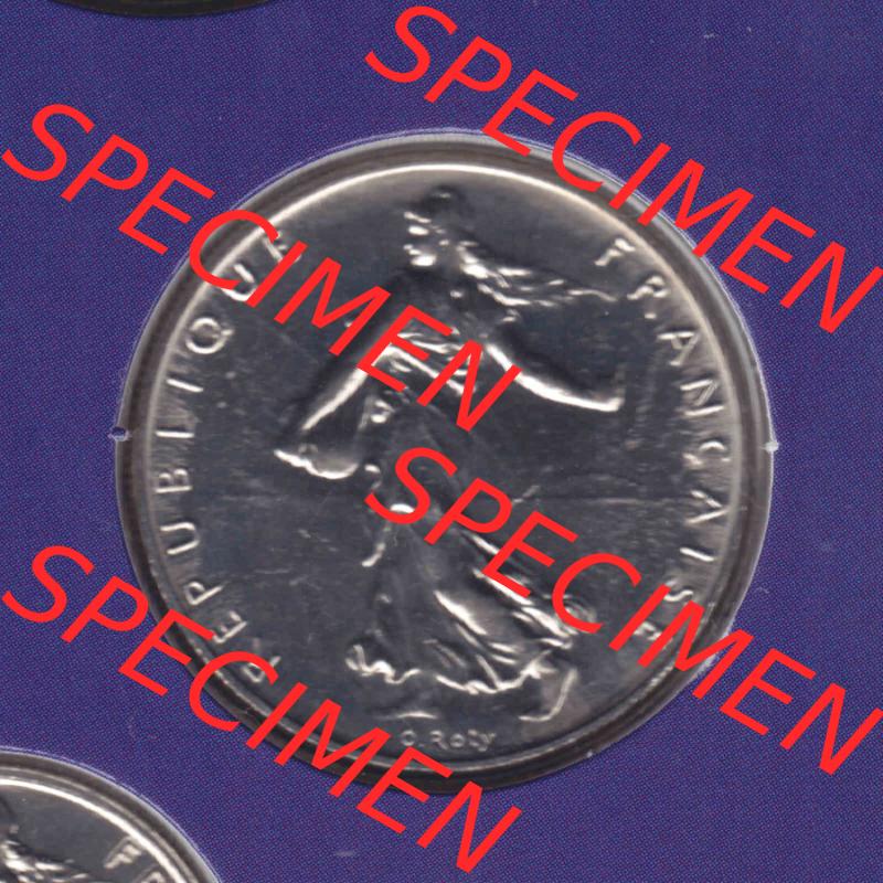 Münzen Frankreich Eurovorläufer, Umlaufmünze vor Euroeinführung 2000, 1 Francs. Rückseite einer Münze aus Europa als Digitales Bild / Bildmaterial zum... Sammlung
