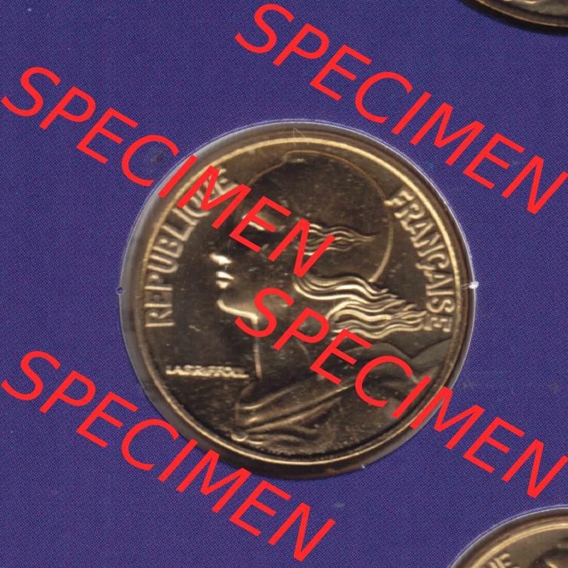Münzen Frankreich Eurovorläufer, Umlaufmünze vor Euroeinführung 2000, 10 Centimes. Rückseite einer Münze aus Europa als Digitales Bild / Bildmaterial... Sammlung