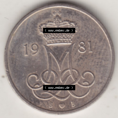 Münzen Dänemark / Danmark Eurovorläufer, Umlaufmünze vor Euroeinführung 1973-1988, 10 Öre 1981 (1) Sammlung