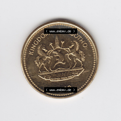 Münzen aus Afrika Lesotho Umlaufmünze 1992-1992, 1 Sente (1) Sammlung