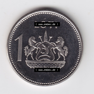 Münzen aus Afrika Lesotho Umlaufmünze 1998-2023, 1 Loti 1998 (2) Sammlung