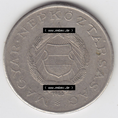 Münzen Ungarn / Magyarország Eurovorläufer, Umlaufmünze vor Euroeinführung 1962-1966, 2 Forint 1966 (1) Sammlung