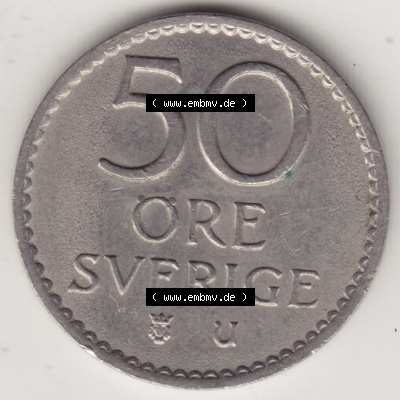 Münzen Schweden / Sverige Eurovorläufer, Umlaufmünze vor Euroeinführung 1962-1973, 50 Öre 1970 (2) Sammlung