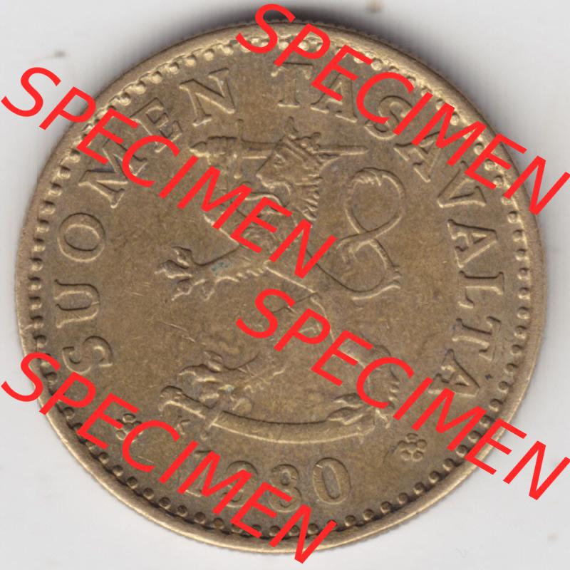 Münzen Finnland / SUOMI Eurovorläufer, Umlaufmünze vor Euroeinführung 1963-1982, 10 Penniä. Rückseite einer Münze aus Finnland SUOMI in Europa... Sammlung
