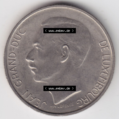 Münzen Luxemburg / Lëtzebuerg Eurovorläufer, Umlaufmünze vor Euroeinführung 1971-1981, 5 F, Francs, Franken 1976 (2) Sammlung