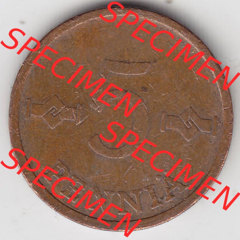 Münzen Finnland / SUOMI Eurovorläufer, Umlaufmünze vor Euroeinführung 1963-1977, 5 Penniä. Vorderseite einer Münze aus Finnland SUOMI in Europa als... Sammlung