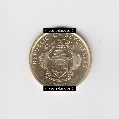 Münzen aus Afrika Seychellen / Seychelles Umlaufmünze 2007-2012, 5 Cent, Five Cents 2007 (1) Sammlung