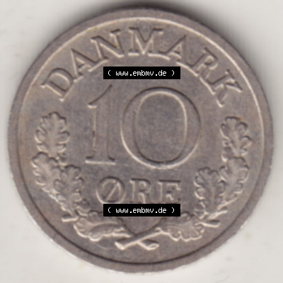 Münzen Dänemark / Danmark Eurovorläufer, Umlaufmünze vor Euroeinführung 1960-1972, 10 Öre 1970 (Stück 2) (2) Sammlung