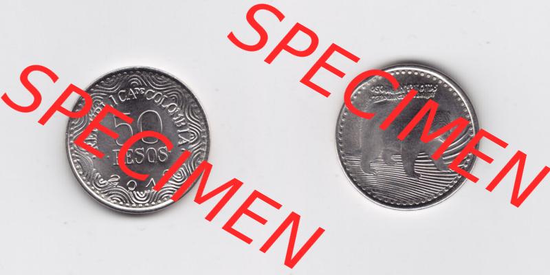 Münzen aus Amerika Kolumbien / Columbia Umlaufmünze 2012, 50 Pesos (3) Sammlung