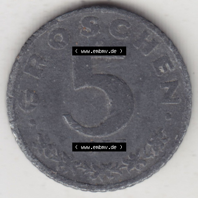 Münzen Österreich / Austria Eurovorläufer, Umlaufmünze vor Euroeinführung 1948-1994, 5 Groschen 1957 (2) Sammlung