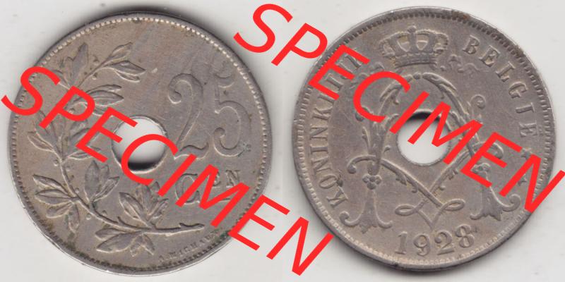 Münzen Belgien Eurovorläufer, Umlaufmünze vor Euroeinführung 1910-1929, 25 Cen, 1928 Centimes Koninkrijk Belgie (3) Sammlung