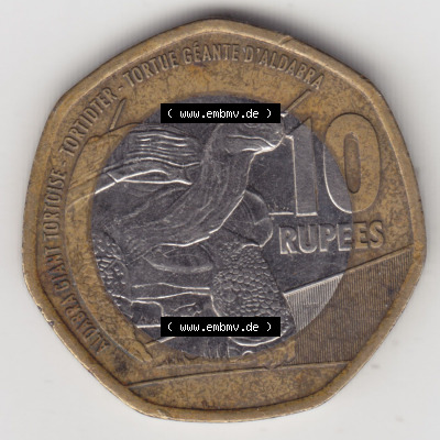 Münzen aus Afrika Seychellen / Seychelles Umlaufmünze 2016-2018, 10 Rupien - Rupees 2016 (2) Sammlung