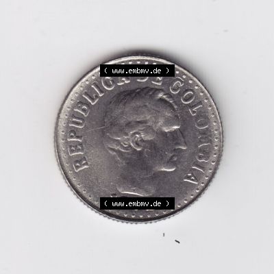 Münzen aus Amerika Kolumbien / Columbia Umlaufmünze 1972, 10 Centavos (2) Sammlung