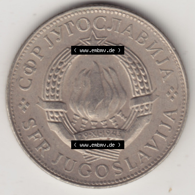 Münzen Jugoslawien (Land wurde 2003 aufgelöst), Umlaufmünze 1976-1981, 10 Dinar 1977 (1) Sammlung