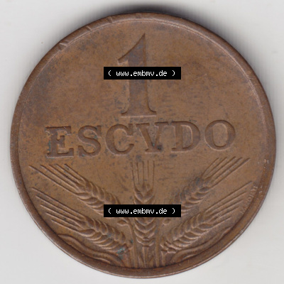 Münzen Portugal Eurovorläufer, Umlaufmünze vor Euroeinführung 1969-1979, 1 Escudo 1975 (1) Sammlung