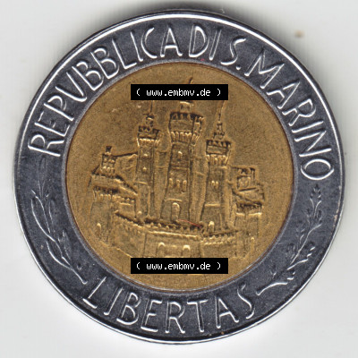 Münzen San Marino / Saint Marin Eurovorläufer, Sondermünze vor Euroeinführung 1984-1984, 500 Lire Albert Einstein (2) Sammlung