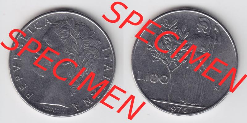 Münzen Italien / Italia Eurovorläufer, Umlaufmünze vor Euroeinführung 1955-1989, 100 Lire, Lira 1976 (3) Sammlung