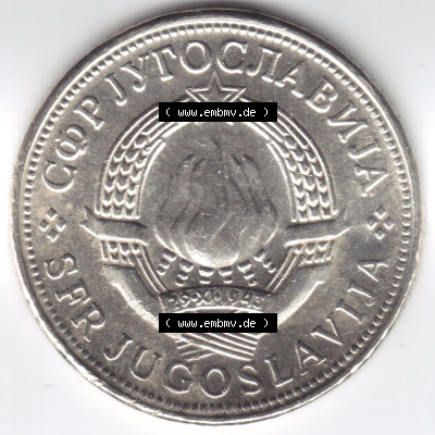Münzen Jugoslawien (Land wurde 2003 aufgelöst), Umlaufmünze 1971-1981, 5 Dinara, Dinarjev 1972 (2) Sammlung