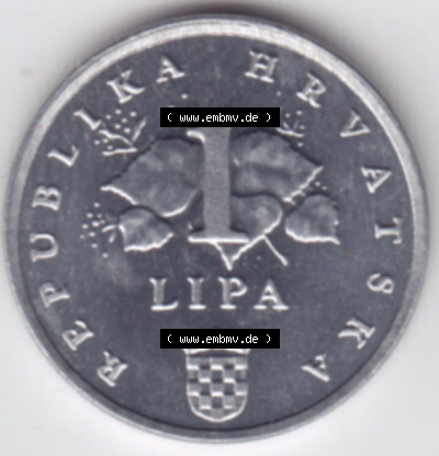 Münzen Kroatien Eurovorläufer, Umlaufmünze vor Euroeinführung 1994-2022, 1 Lipa 2002 (2) Sammlung