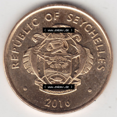 Münzen aus Afrika Seychellen / Seychelles Umlaufmünze 2016-2021, 10 Cent 2016 (2) Sammlung