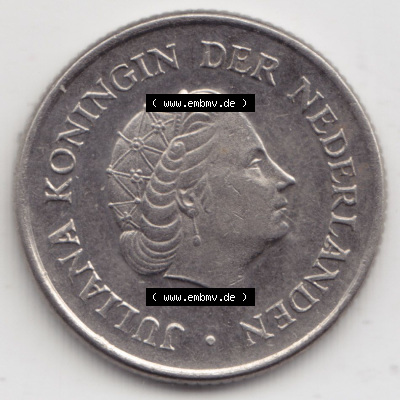 Münzen Niederlande / Netherlands Eurovorläufer, Umlaufmünze vor Euroeinführung 1950-1980, 25 Cent 1976 (2) Sammlung